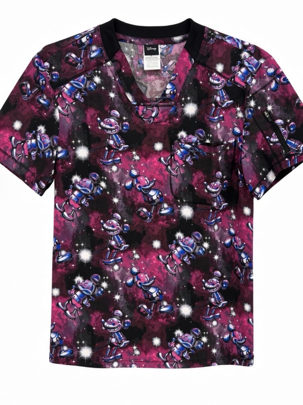 Disney Men's Short-Sleeve Cartoon Astronaut Tee - Purple & Black